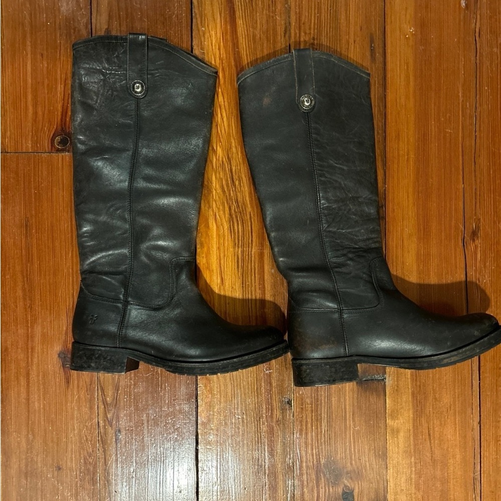Frye Black Leather Boots